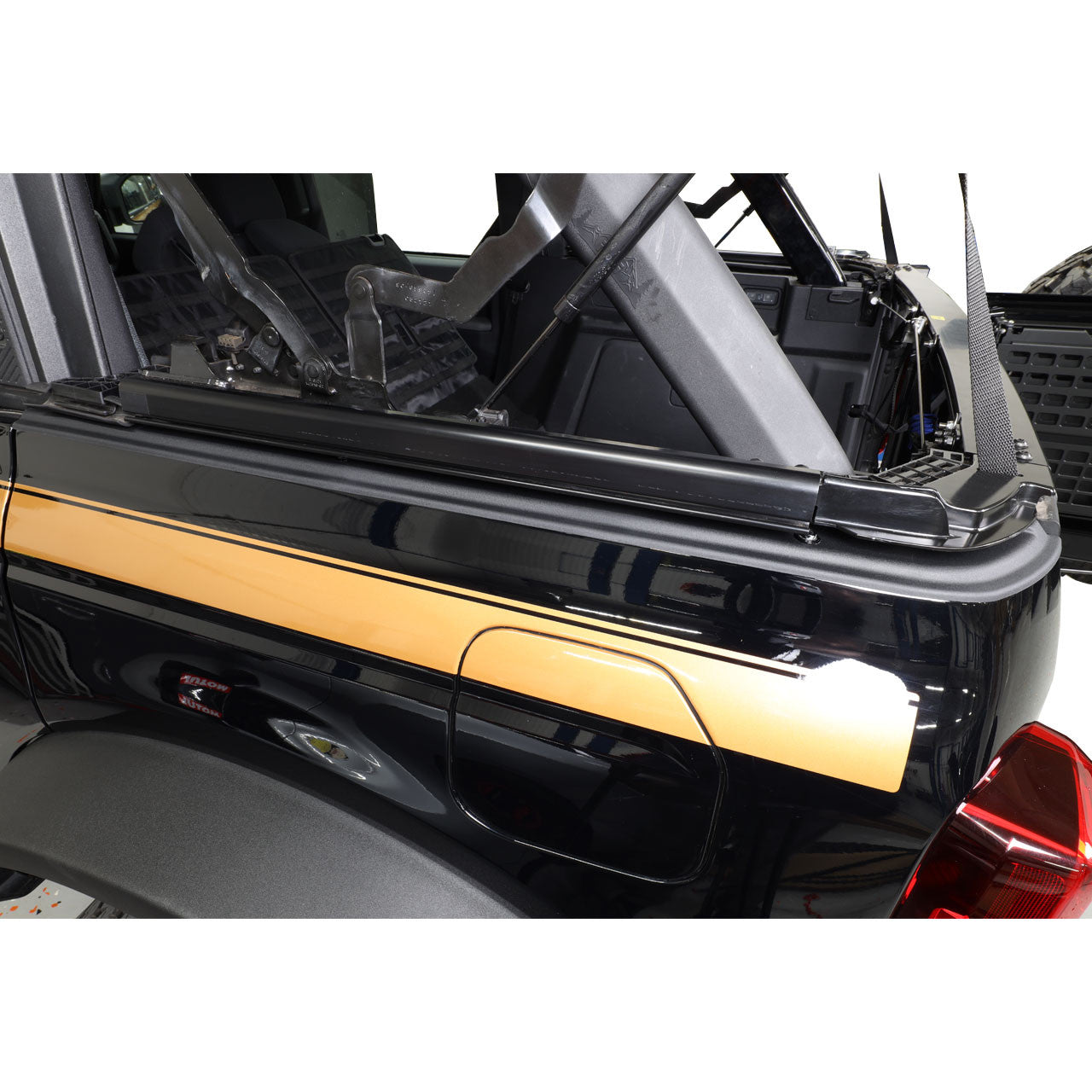 IAG I-Line Rear Tub Rail Protectors for 2021+ Ford Bronco Four Door - Installed Closed
