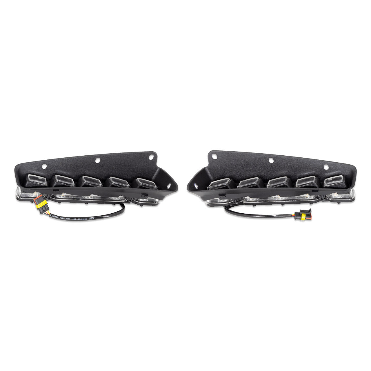 IAG I-Line 5 Lamp Bumper Indicator Light Kit for use with Modular Bumper 2021+ Ford Bronco - Parts Layout 2