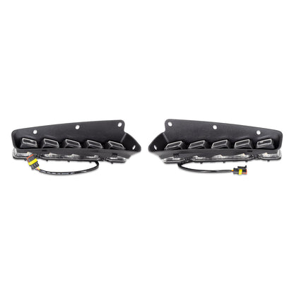 IAG I-Line 5 Lamp Bumper Indicator Light Kit for use with Modular Bumper 2021+ Ford Bronco - Parts Layout 2