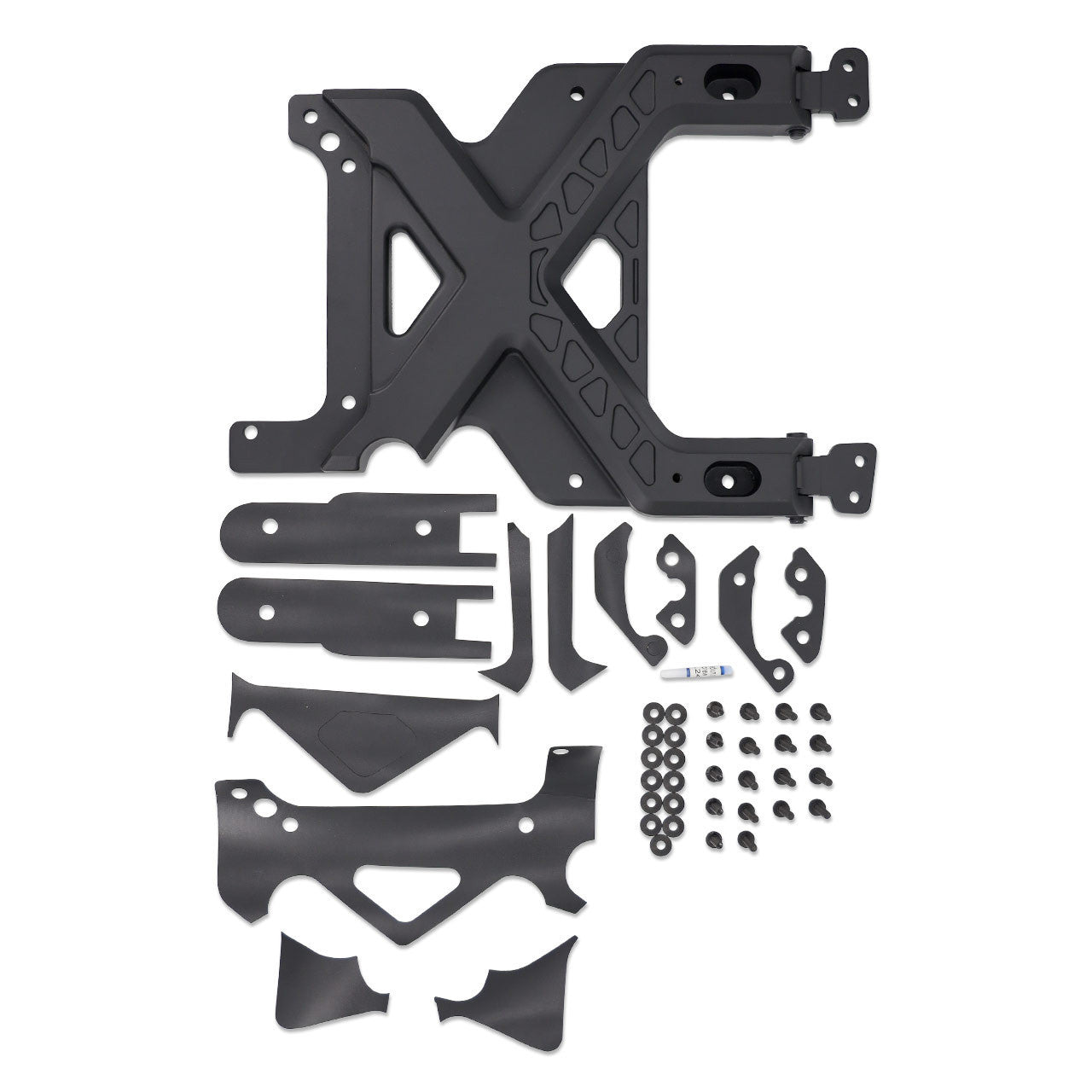 IAG X-Brace Tailgate Hinge Reinforcement for 21+ Bronco - Parts Layout