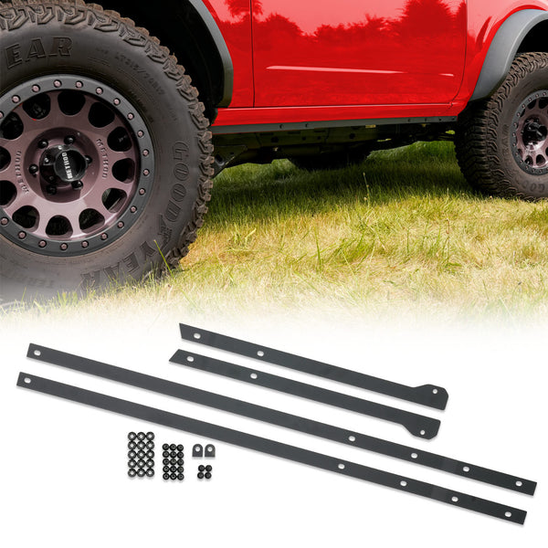 IAG l-Line Pinch Weld Cover for 2021+ Ford Bronco Two Door, Black