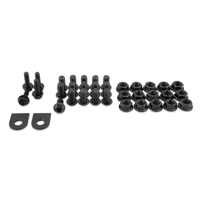 IAG l-Line Pinch Weld Cover for 2021+ Ford Bronco Two Door, Black Powder Coated Steel - Hardware