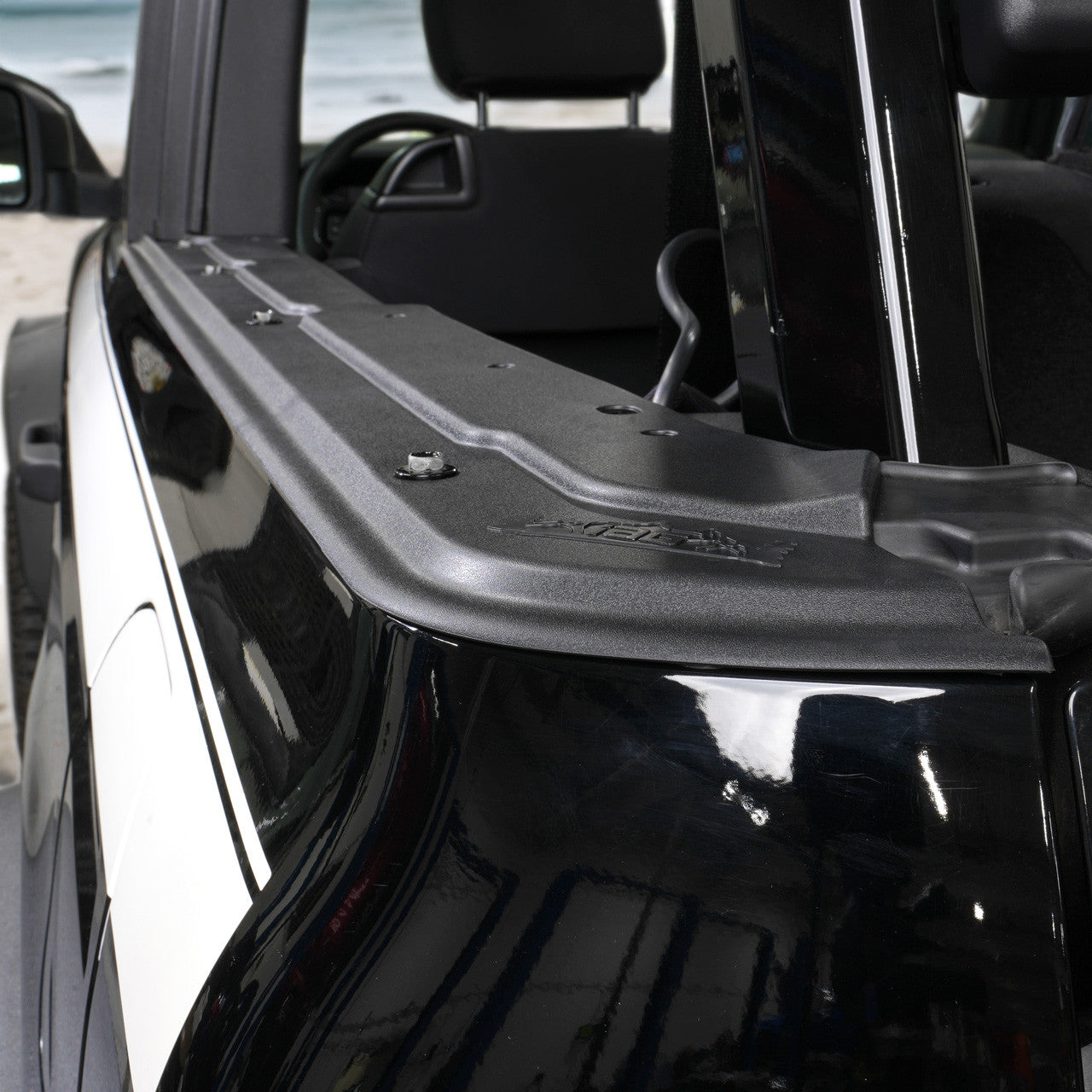 IAG I-Line Rear Tub Rail Protectors 2021+ Ford Bronco Two Door - Installed Close-up 2