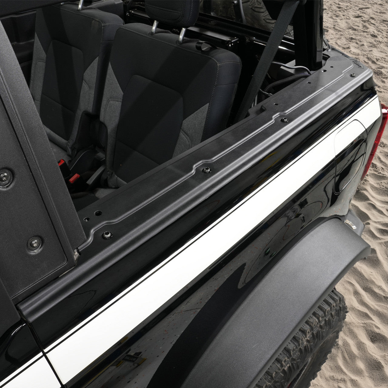 IAG I-Line Rear Tub Rail Protectors 2021+ Ford Bronco Two Door - Installed 2