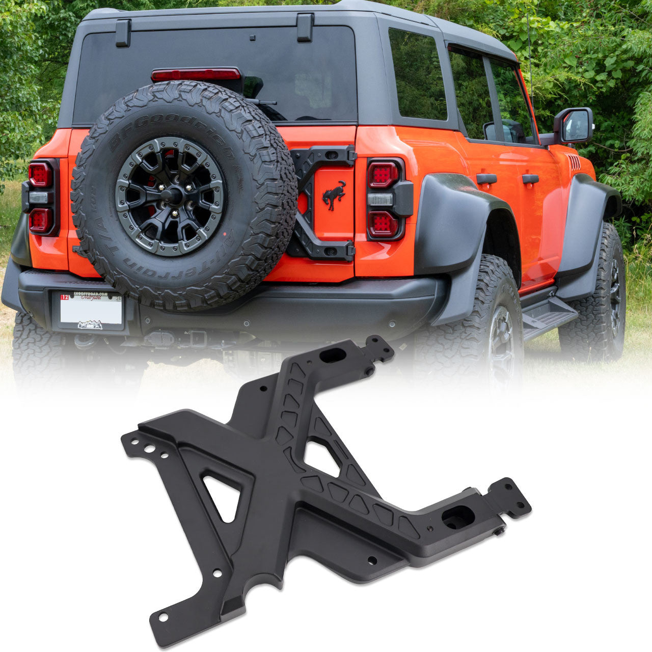 IAG X-Brace Tailgate Hinge Reinforcement for 21+ Bronco Raptor