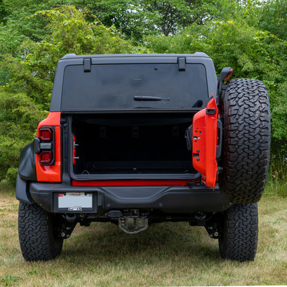 IAG X-Brace Tailgate Hinge Reinforcement for 21+ Bronco Raptor - Installed Open 2