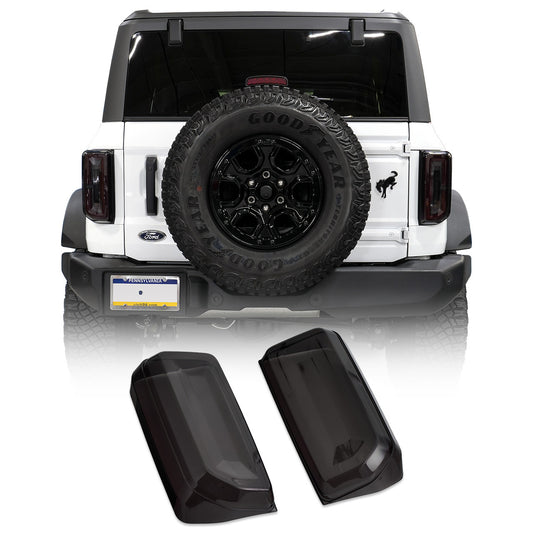 IAG I-Line Smoked LED Tail Light Cover For 2021+ Ford Bronco