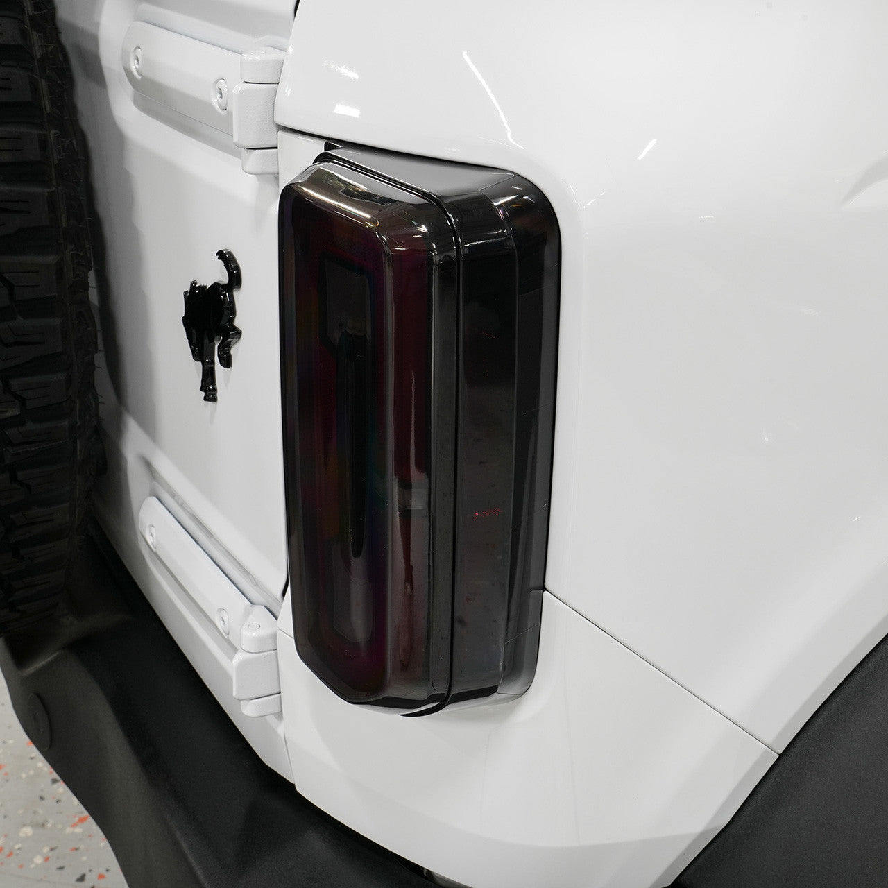 IAG I-Line Smoked LED Tail Light Cover For 2021+ Ford Bronco - Installed 1