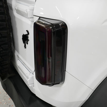 IAG I-Line Smoked LED Tail Light Cover For 2021+ Ford Bronco - Installed 1