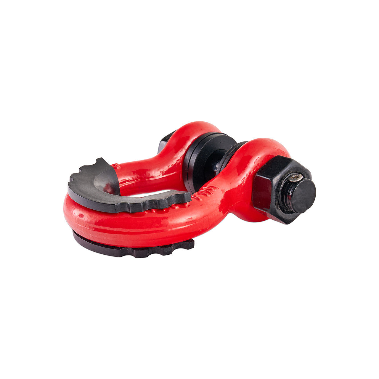 IAG I-Line Front and Rear U Shape Hook Anti Drop Red 21+ Ford Bronco - Side Angle