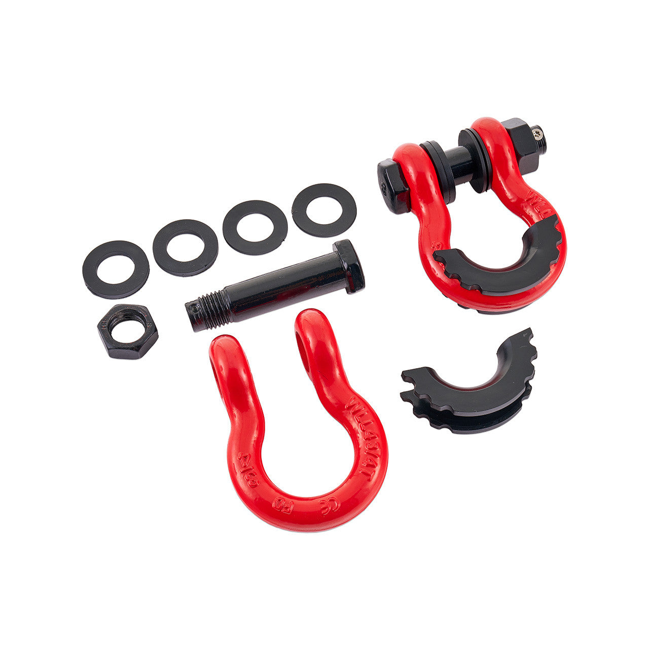 IAG I-Line Front and Rear U Shape Hook Anti Drop Red 21+ Ford Bronco - Disassembled 