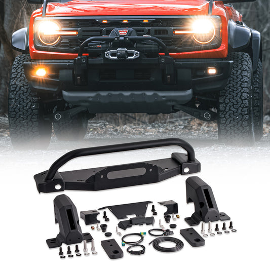 IAG I-Line Heavy Duty Winch Mount For 2021+ Ford Bronco (Modular/Capable Bumper Only)