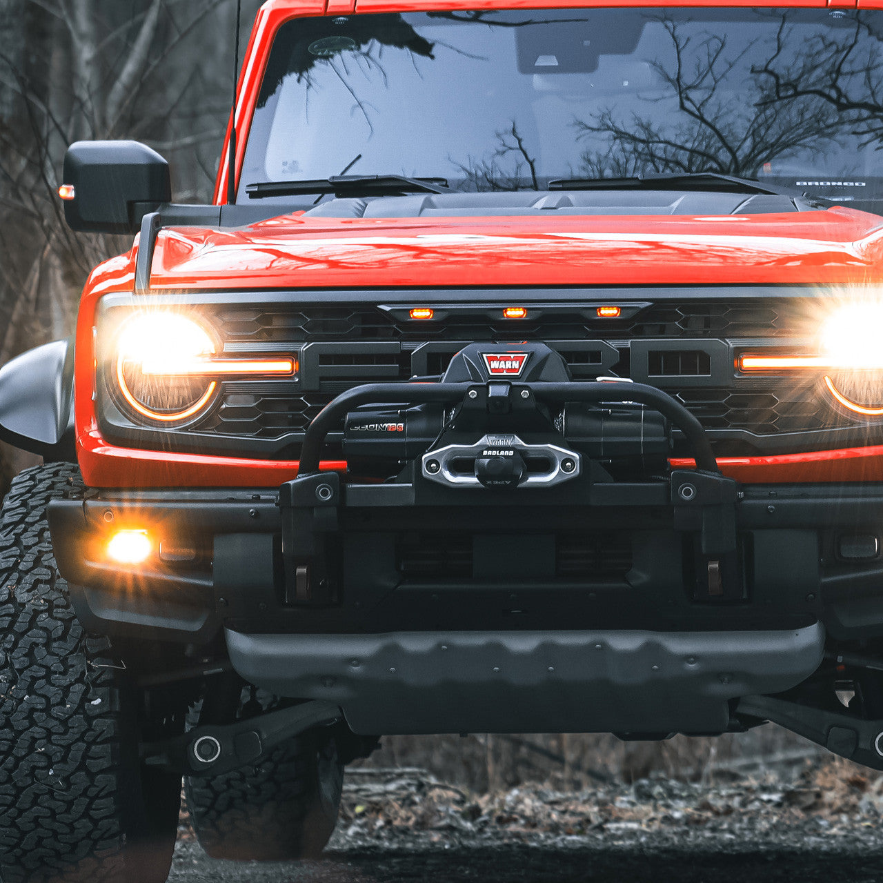 IAG I-Line Heavy Duty Winch Mount 2021+ Ford Bronco - Installed