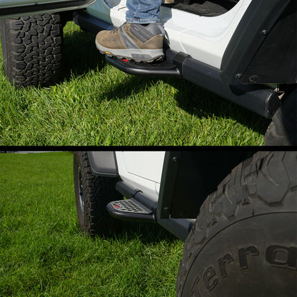 IAG EZ-Step® Add-on (1 Pair) for 2018+ Jeep Wrangler 4 Door / 2020+ Gladiator - In Use