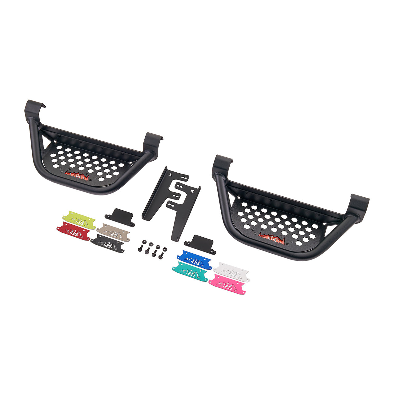 IAG Drop Down EZ-Step® Add-on (1 Pair) For 2018+ Jeep Wrangler 2 Door - Layout Shot