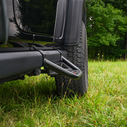 IAG Drop Down EZ-Step® Add-on (1 Pair) For 2018+ Jeep Wrangler 2 Door - Install Side Profile