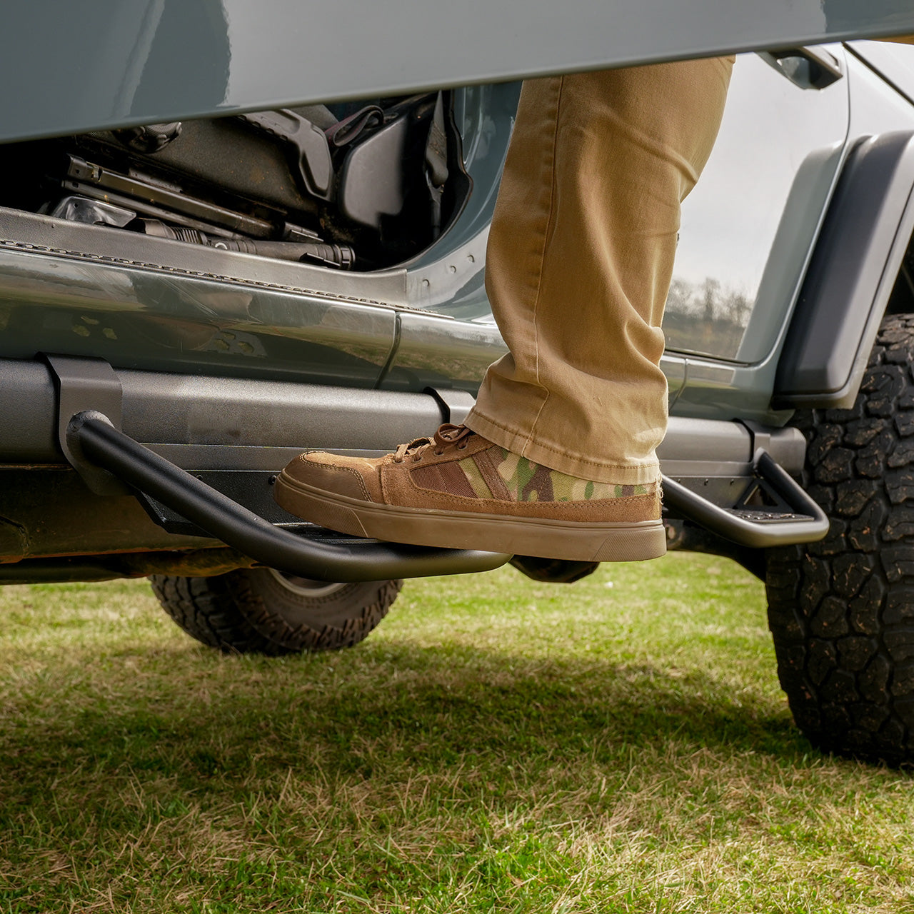 IAG Drop Down EZ-Steps® Add-on for 2018+ Jeep Wrangler 4 Door / 2020+ Gladiator - Stepping Up