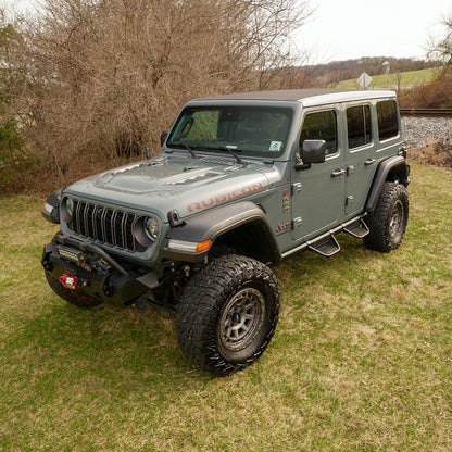 IAG Drop Down EZ-Steps® Add-on for 2018+ Jeep Wrangler 4 Door - Installed 4