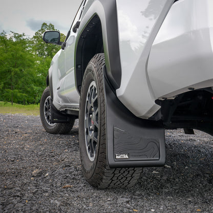 IAG Trail Shield® Adjustable Front & Rear Mud Flap Set for 2024+ Toyota Tacoma - Stock Wheels & Tires