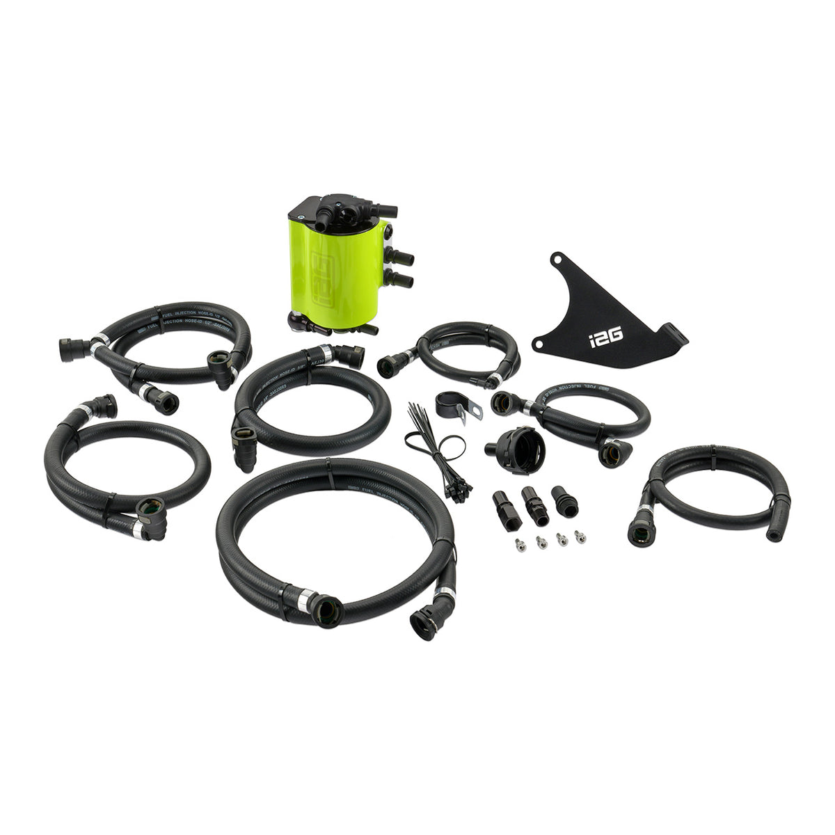 IAG Air / Oil Separator (AOS) For 2020+ Outback XT, 2022+ Outback Wilderness - Neon Yellow