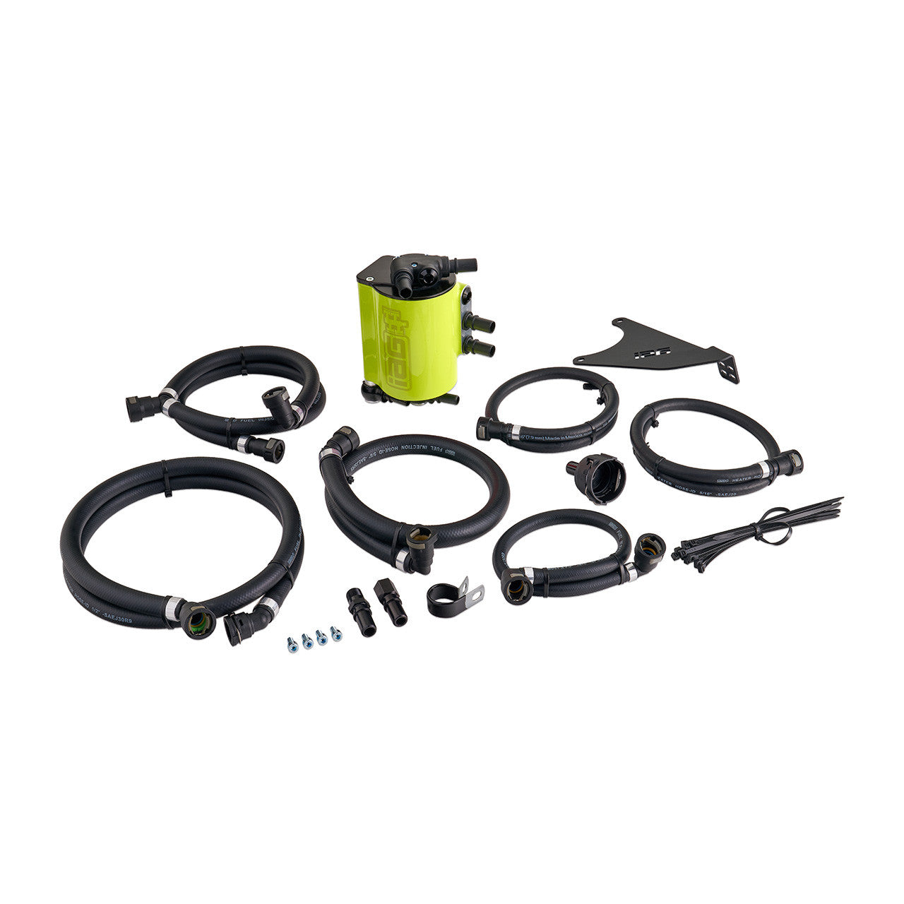 IAG Air / Oil Separator (AOS) For 2020+ Outback XT, 2022+ Outback Wilderness - Neon Yellow