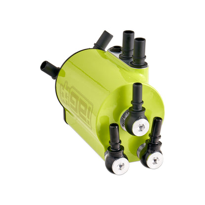 IAG Air / Oil Separator (AOS) For 2020+ Outback XT, 2022+ Outback Wilderness - Neon Yellow Can 4