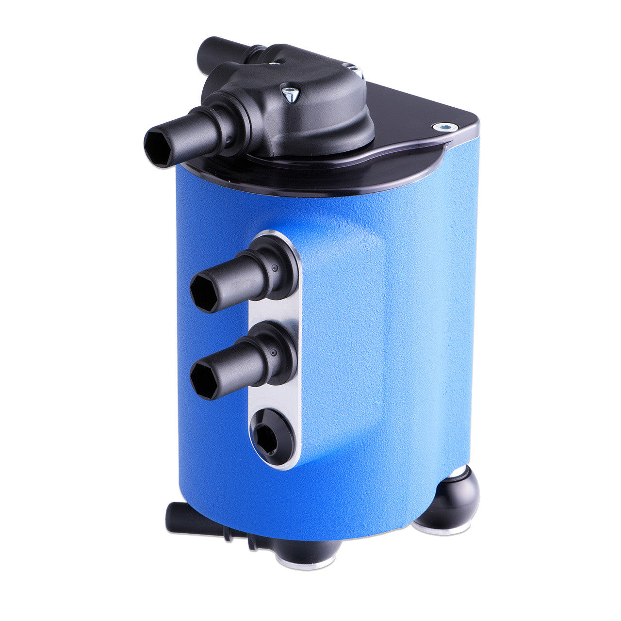 IAG Air Oil Separator AOS For 17-23 Ford F-150 & 17-25 Raptor 3.5L EcoBoost - Blue Angle 2