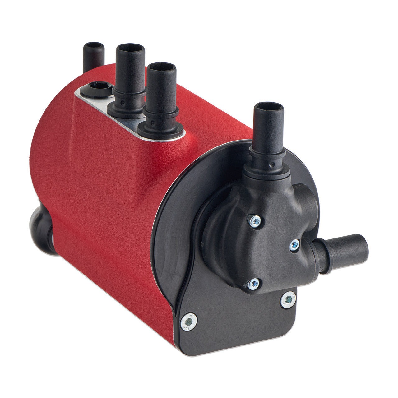IAG Air Oil Separator AOS For 17-23 Ford F-150 & 17-25 Raptor 3.5L EcoBoost - Red Angle 4