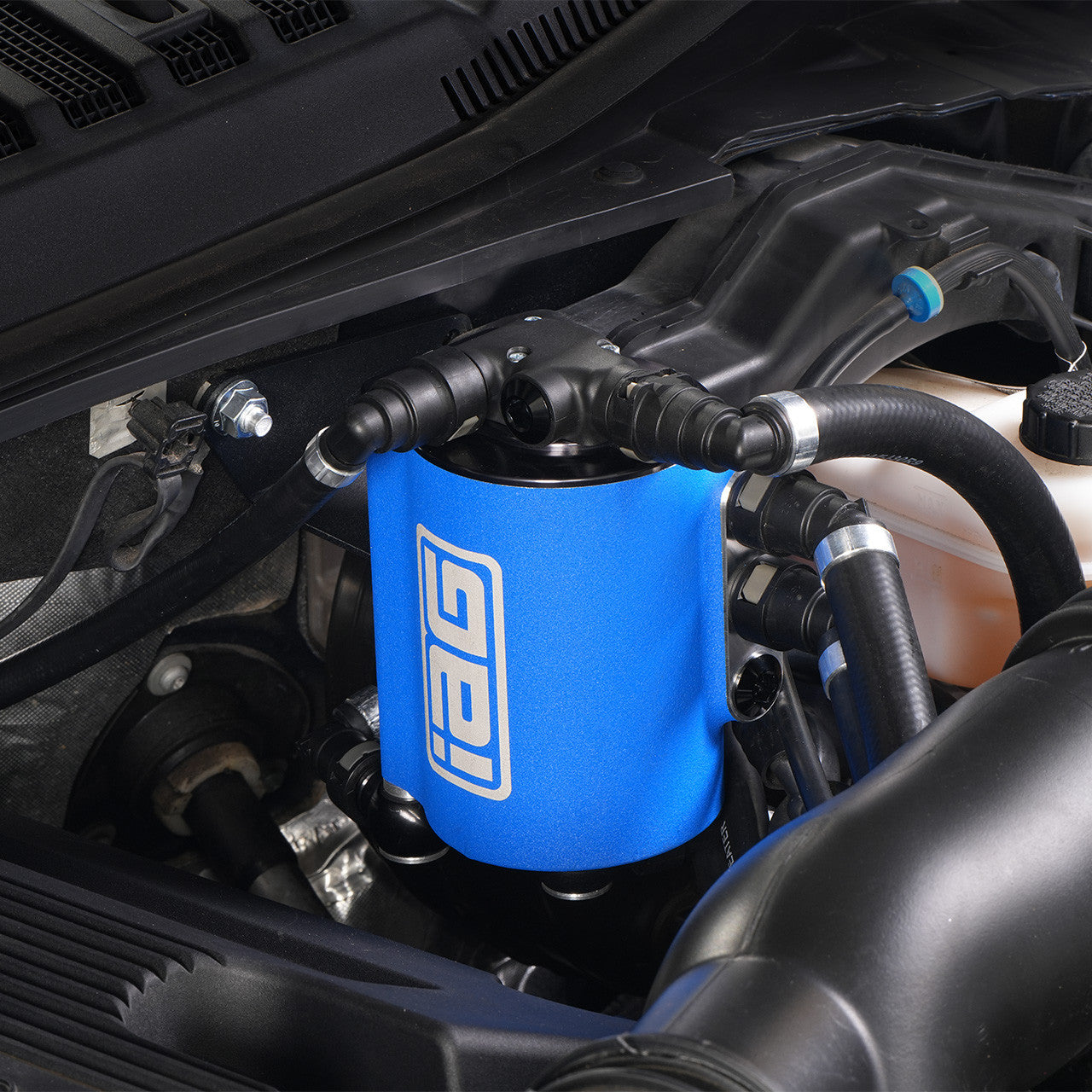 IAG Air Oil Separator AOS For 17-23 Ford F-150 & 17-25 Raptor 3.5L EcoBoost - Installed 1