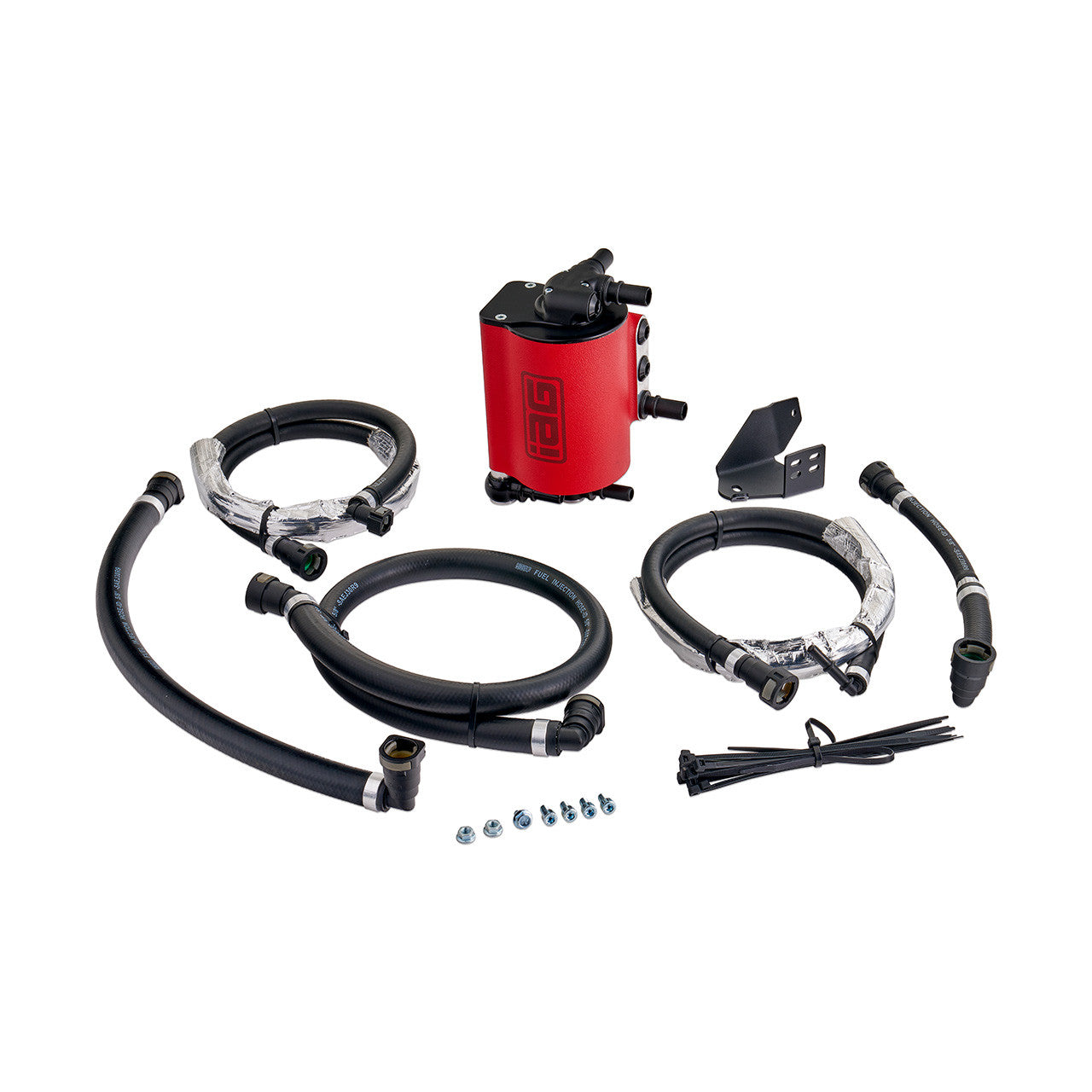 IAG Air Oil Separator AOS For 2021+ 2.3L Ford Bronco - Red Parts Layout