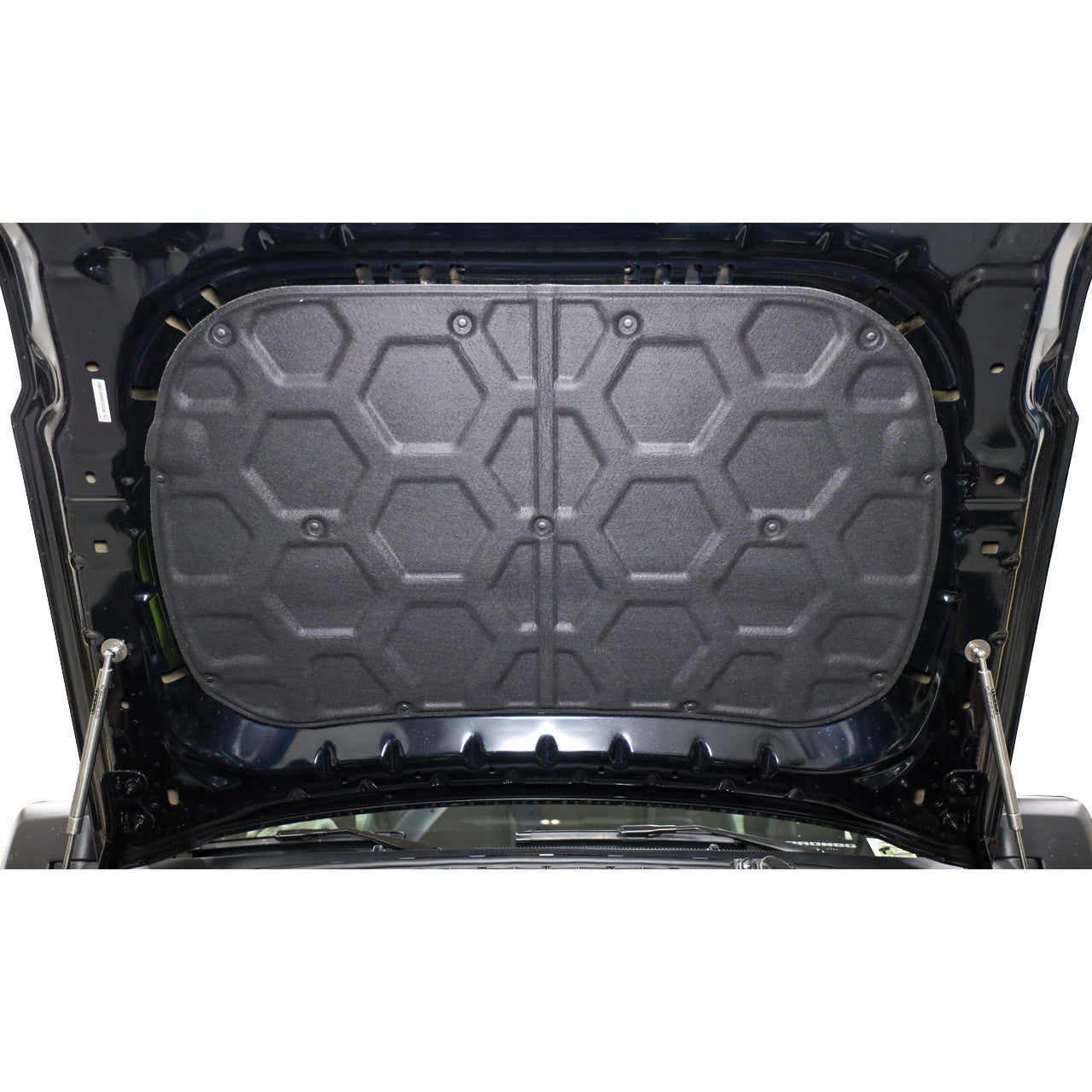 IAG Air Oil Separator AOS For 2021+ 2.3L Ford Bronco - Hood Pad Installed