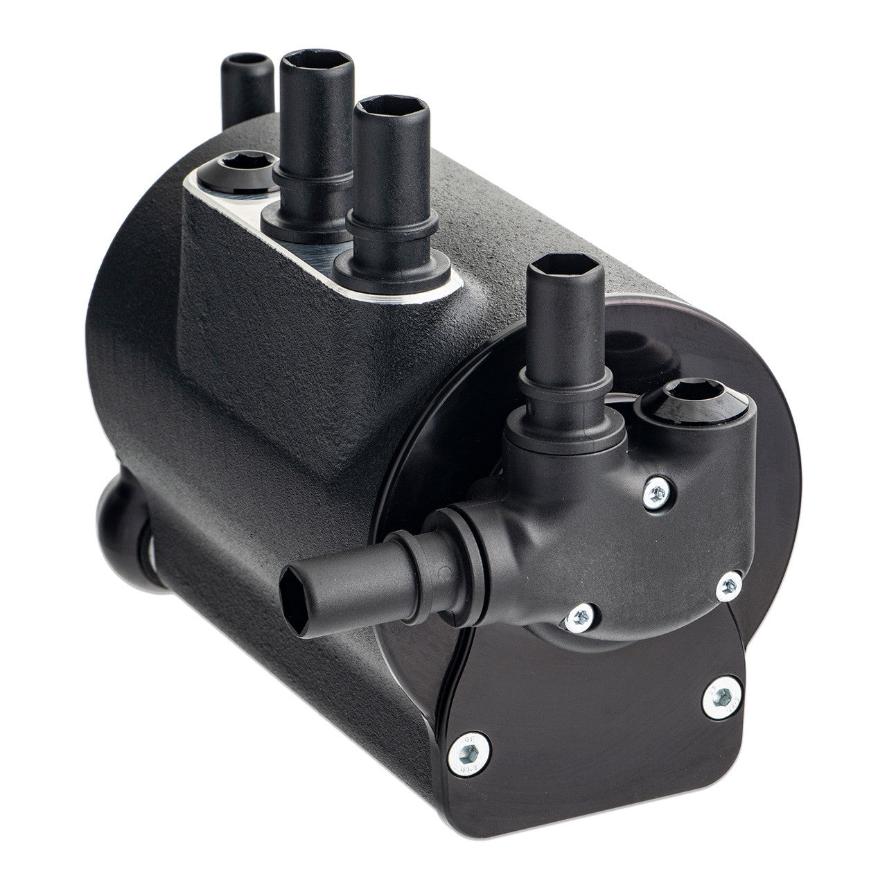 IAG Air Oil Separator AOS For 2021+ 2.7L Ford Bronco - Black Angle 4