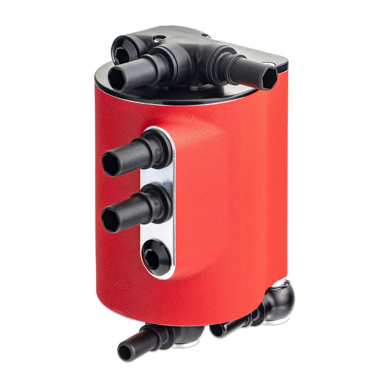 IAG Air Oil Separator AOS For 2021+ 2.7L Ford Bronco - Red Angle 2