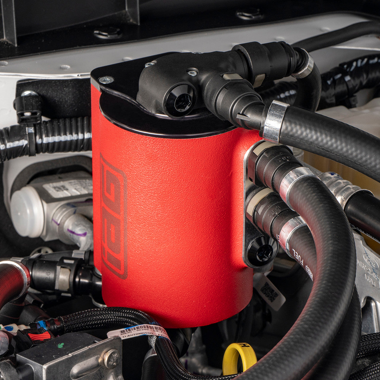 IAG Air Oil Separator AOS For 2021+ 2.7L Ford Bronco - Install Angle 2