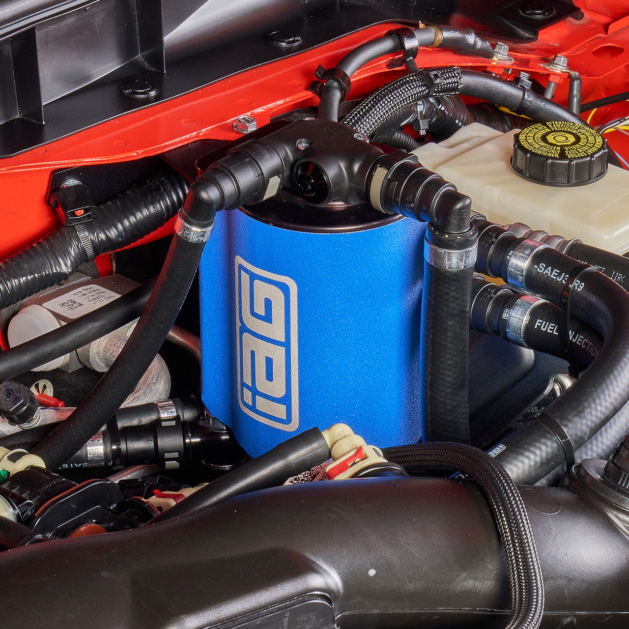IAG Air Oil Separator AOS For 2022+ 3.0L Ford Bronco Raptor - Install Close-up 1