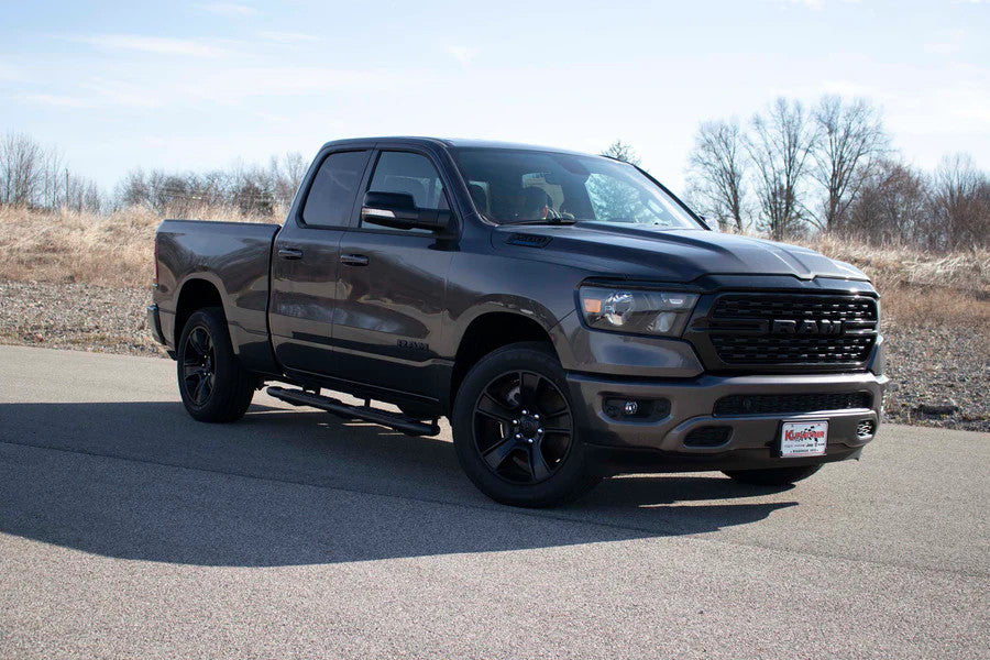 Fishbone Offroad 2019+ Dodge Ram 1500 Quad Cab Oval Side Steps - Black Textured - FB21374