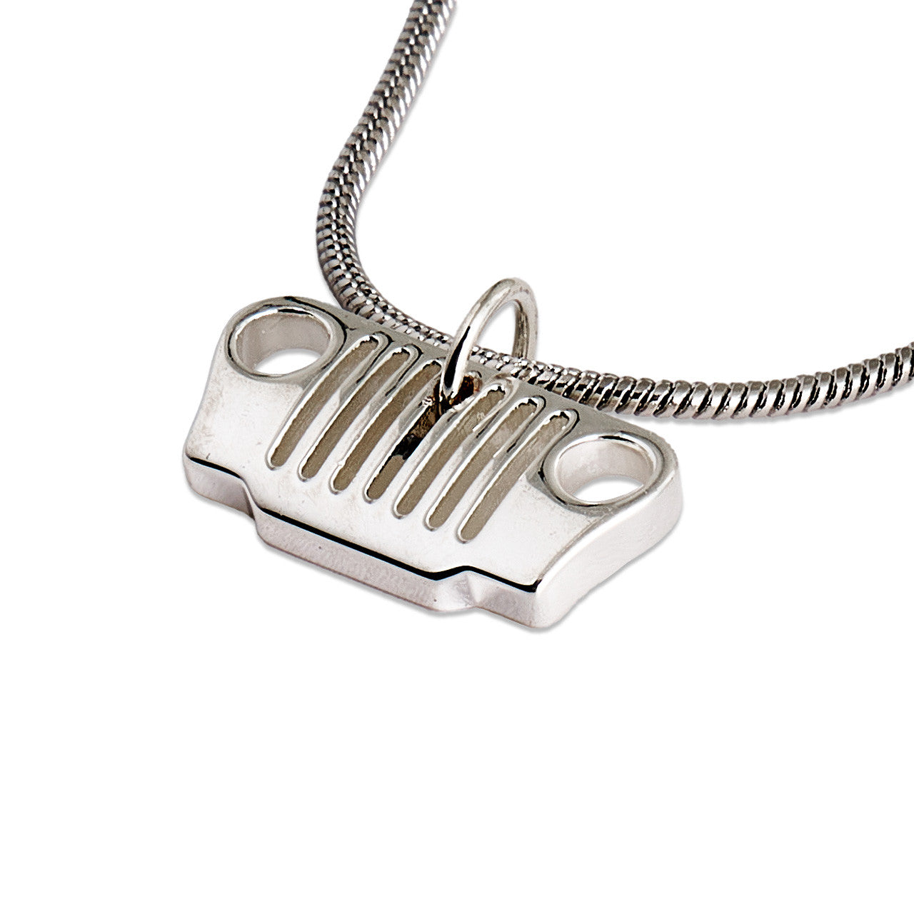Garage Girls Jewelry Jeep Grill Necklace - Close Up