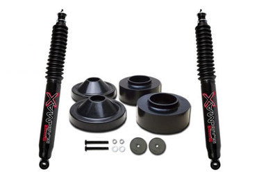 Skyjacker Jeep Wrangler JK 2in Front 3/4in Rear Polyurethane Spacer Leveling Kit w/ Black MAX - JK23-B
