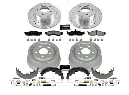 Power Stop 01-06 Jeep Wrangler Front & Rear Z23 Evolution Sport Brake Kit