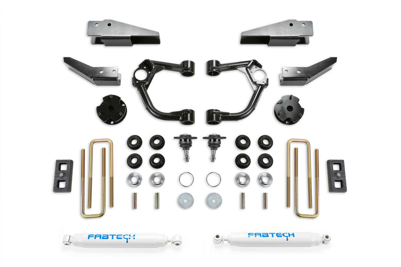 Fabtech 19 Ford Ranger 4WD w/Intrusion Beam Kit 3.5in Bj UCA Sys w/Perf Shks