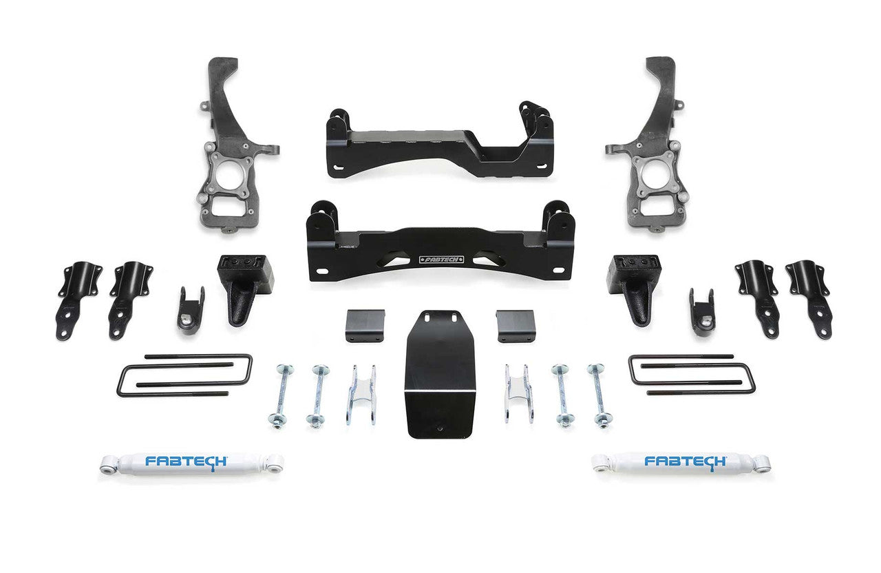 Fabtech 2021 Ford F150 4WD 6in Basic Sys w/Perf Shks
