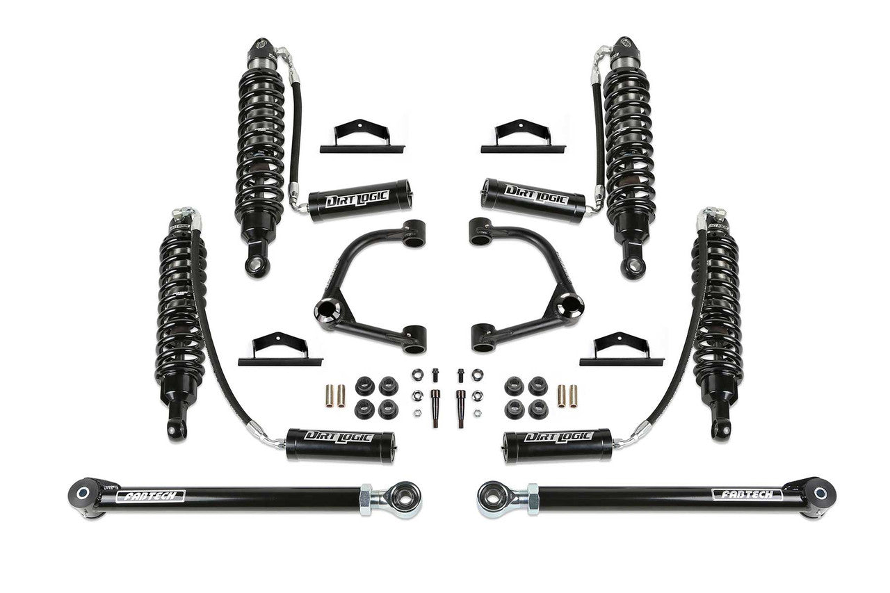 Fabtech 3in Uniballs UCA Lift Kit Front & Rear Dirt Logic 2.5 Resi Coilovers For 2021+ Ford Bronco  - K2378DL
