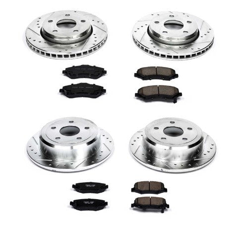Power Stop 07-17 Jeep Wrangler Front & Rear Z23 Evolution Sport Brake Kit