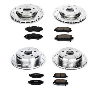 Power Stop 07-17 Jeep Wrangler Front & Rear Z23 Evolution Sport Brake Kit