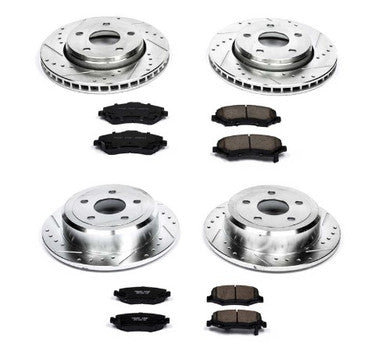 Power Stop 07-17 Jeep Wrangler Front & Rear Z23 Evolution Sport Brake Kit - K2798