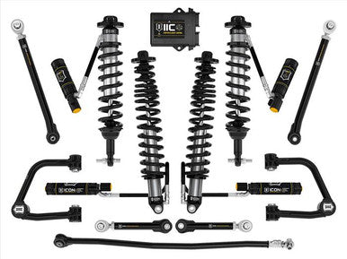 ICON 21-23 Ford Bronco Sasquatch 2-3in Lift Stage 8 Suspension System Tubular Heavy Rate - K40018TX