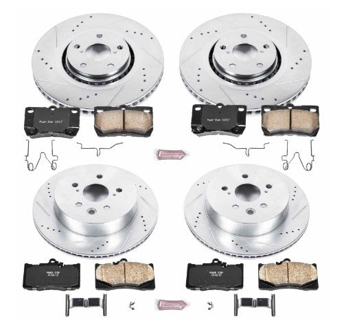 Power Stop 07-11 Lexus GS350 Front & Rear Z23 Evolution Sport Brake Kit