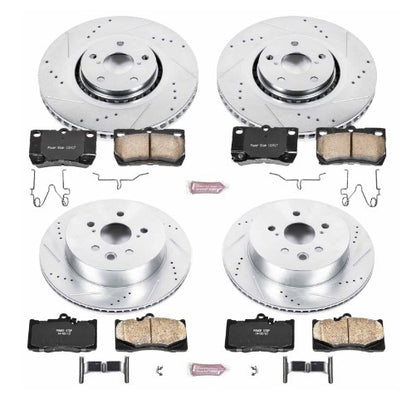 Power Stop 07-11 Lexus GS350 Front & Rear Z23 Evolution Sport Brake Kit