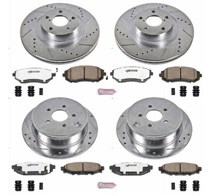 Power Stop 09-10 Subaru Forester Front & Rear Z26 Street Warrior Brake Kit