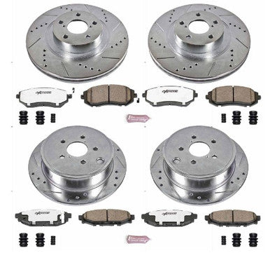 Power Stop 09-10 Subaru Forester Front & Rear Z26 Street Warrior Brake Kit - K4077-26